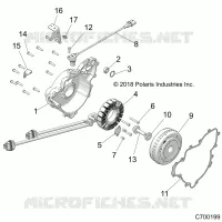 ENGINE, STATOR AND VOLANTE