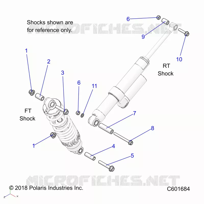 SUSPENSION, MONTAJE DE DESCARGA, REAR SUSP.