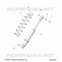 SUSPENSION, SHOCK TRASERO TRACK