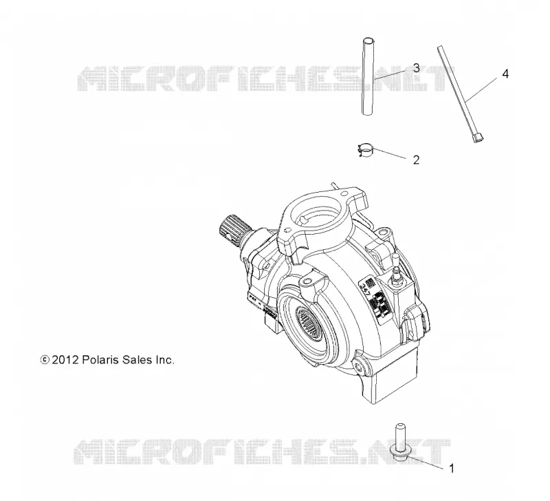 DRIVE TRAIN, MONTAJE DE ENGRANAJES, FRONT