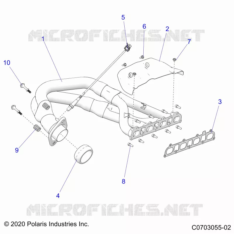 ENGINE, SISTEMA DE ESCAPE, HEADPIPE