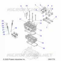 ENGINE, CYLINDER/CULATA ASM.