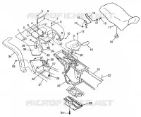 TRASERO CABINA Y ASIENTO XPRESS 300 W97CA28C and  XPRESS 400L W97CA38C (4939603960A007)