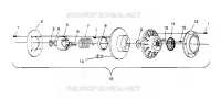 accionado de embrague ASSEMBLY  TRAIL 0952761, TRAIL DELUXE 0952262,   and EUROPEAN (4928862886C008)