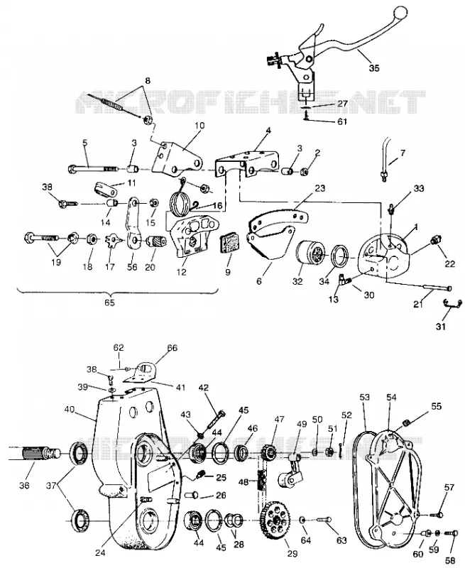 FRENO Y CADENACASE EUROPEAN 440,400 SKS,500 EFI,  EFI SKS,RXL SKS,SPORT,TR (49237723770007)