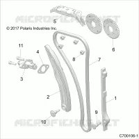 LA CADENA DE LEVAS AND TENSIONER