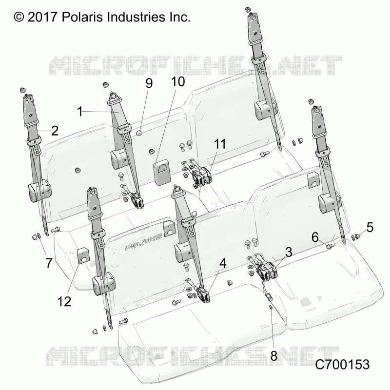 ASIENTO BELT MOUNTING