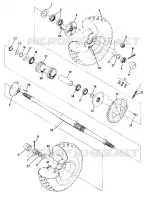 TRASERO conjunto de accionamiento RUEDA 350 4X4