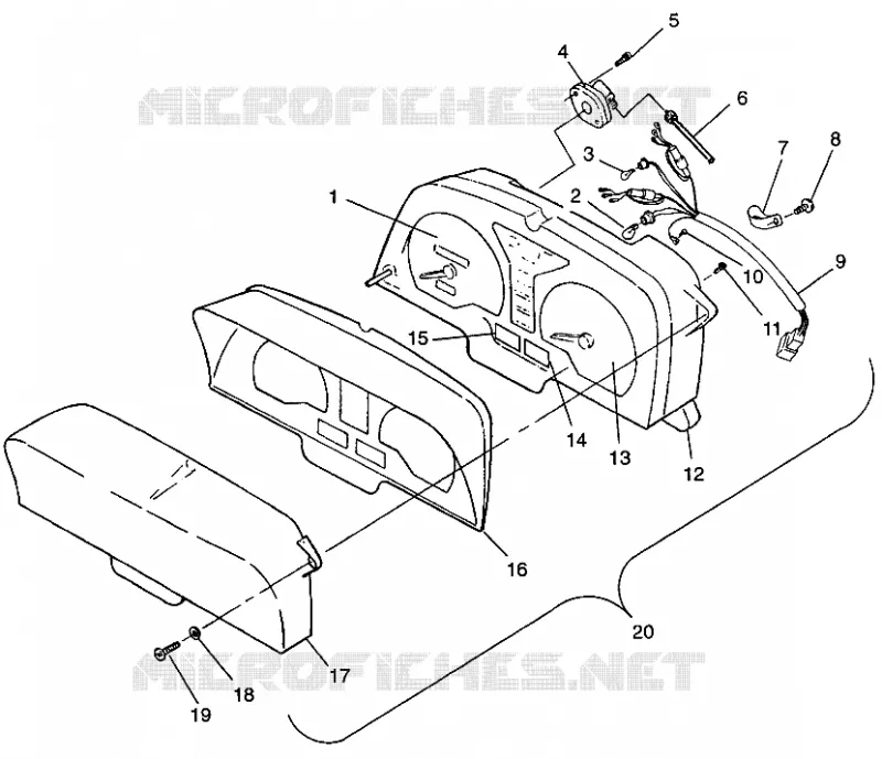 INSTRUMENTOS 600 XCR 0975677, 600 XCR SE H975677 and EUROPEAN 600 XCR SE E97 (4937963796A014)