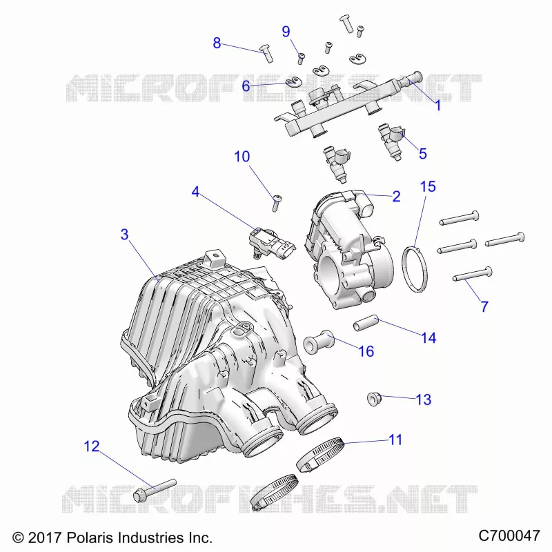 ENGINE, TOMA DE AIRE MANIFOLD, THROTTLE BODY, FUEL RAIL