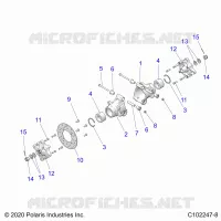 SUSPENSION TRASERA HUBS, CARRIER AND BRAKE DISC