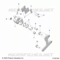 BRAKES, PINZA FRENO TRASEIRA
