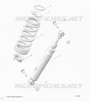 SUSPENSION, REAR MONTAJE DE DESCARGA