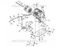 MONTAJE DEL MOTOR 500 INDY 0982764(A)(B) and EUROPEAN 500 INDY E982764A (4942104210C002)