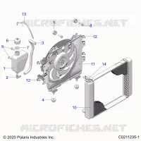 ENGINE, SISTEMA DE REFRIGERACIÃ“N, RADIATOR, FAN & OVERFLOW BOTTLE