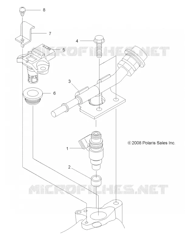 MOTOR, INYECTOR DE COMBUSTIBLE