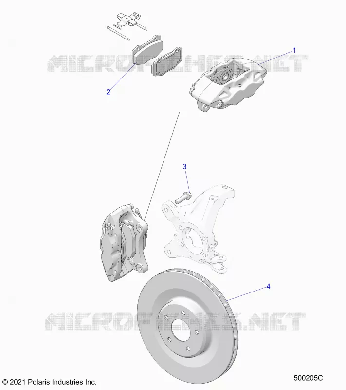 BRAKES, PINZA FRENO DELANTERA (R MODELS) BREMBO
