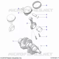 ENGINE, CIGUEÑAL AND PISTON