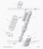 SUSPENSION, REAR MONTAJE DE DESCARGA, STANDARD/PREMIUM