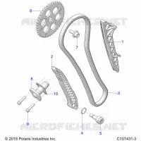 LA CADENA DE LEVAS AND TENSIONER