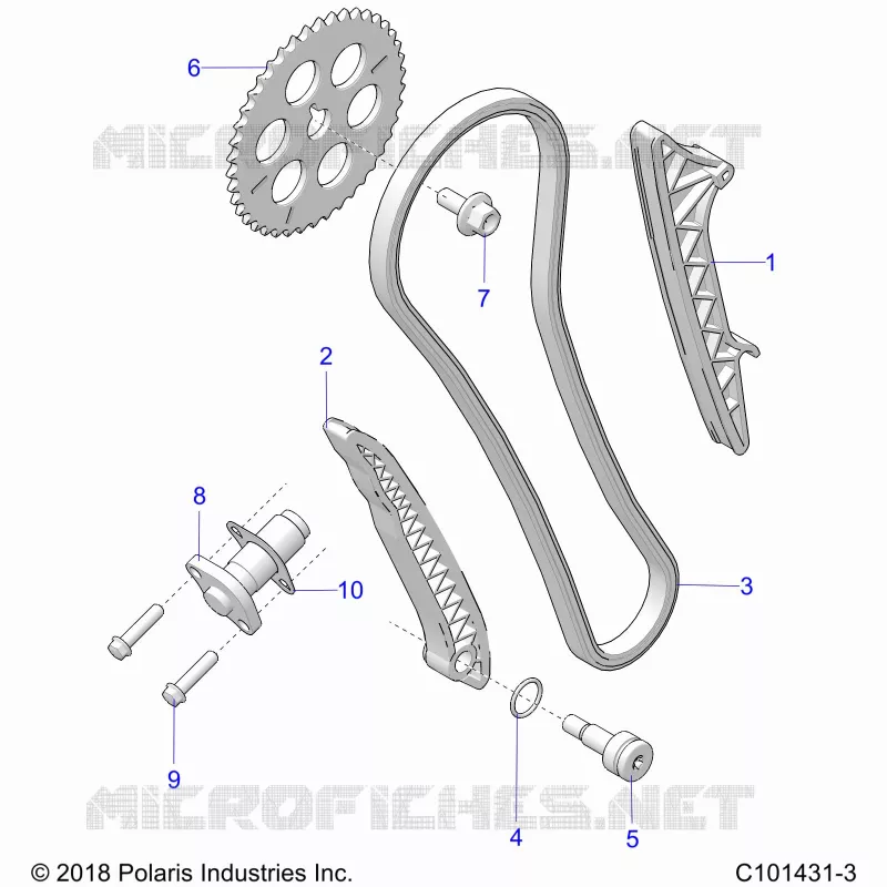 LA CADENA DE LEVAS AND TENSIONER