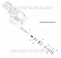 TREN, PRINCIPAL CAJA DE ENGRANAJES OUTPUT SHAFT