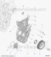 MOTOR, FRONT COVER ASSEMBLY