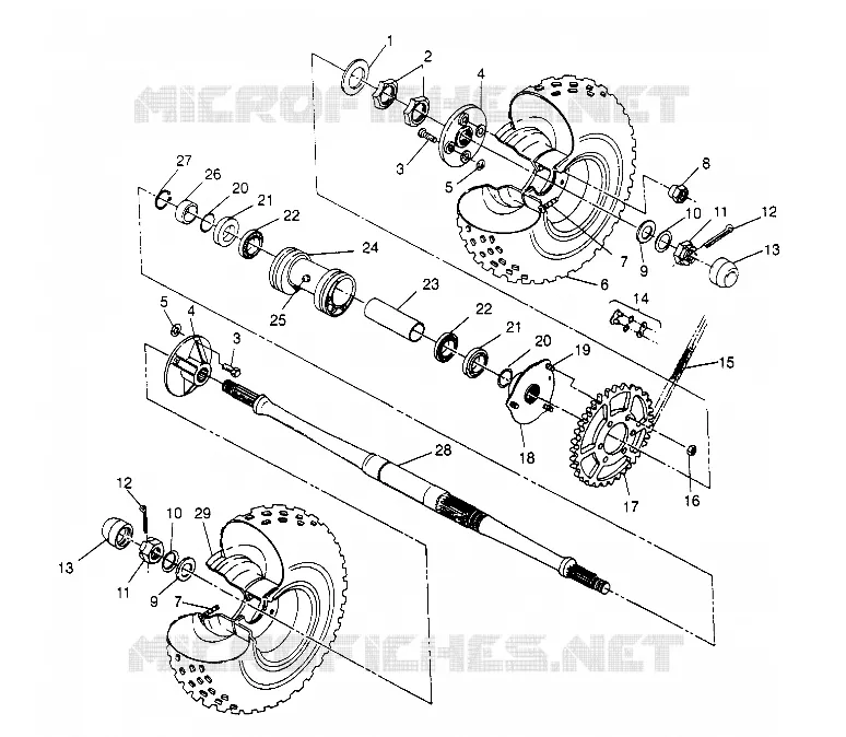 TRASERO conjunto de accionamiento RUEDA  4X4 400L W948140 (4926772677C005)