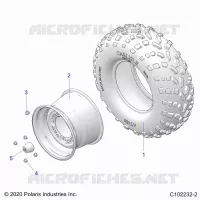 RUEDAS, REAR TIRE
