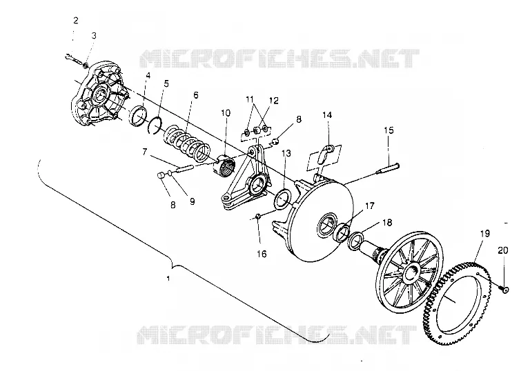Embrague ASSEMBLY RXL TOURING 0950869 (4928982898C004)
