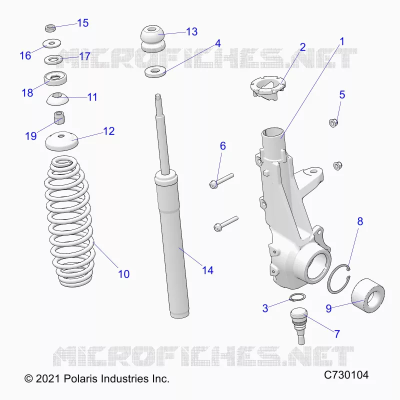 SUSPENSION, PUNTAL DELANTERO