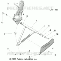 SUSPENSION, A-ARM AND PUNTAL MOUNTING