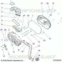 TREN, CLUTCH COVER AND DUCTING