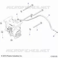 TREN, GEARCASE MOUNTING, REAR