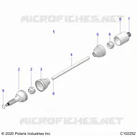 TREN, REAR DRIVE SHAFT 