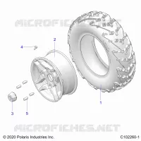 RUEDAS, FRONT TIRE