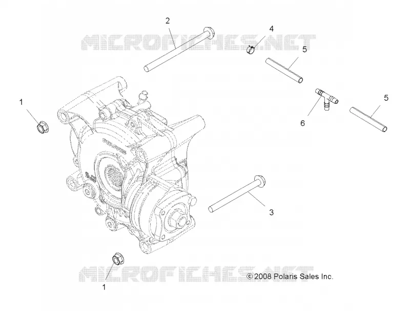 TREN, GEARCASE MOUNTING, REAR