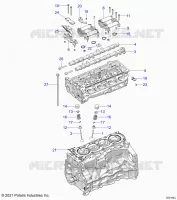ENGINE, HEAD ASM AND VÃLVULAS