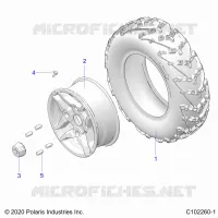 RUEDAS, FRONT TIRE