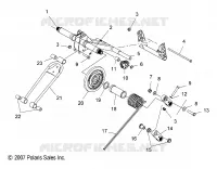 SUSPENSION, TRASERO ARM PAR