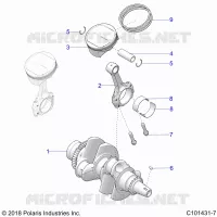 ENGINE, CIGUEÑAL AND PISTON