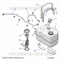 SISTEMA DE COMBUSTIBLE, FUEL TANK ASM.