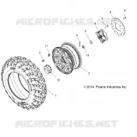 RUEDAS, FRONT TIRE and FRENO DISC