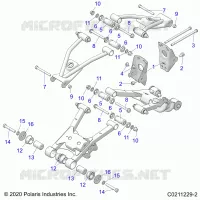 SUSPENSION TRASERA CONTROL ARM, MOUNTING