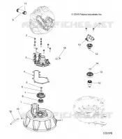 ENGINE, COOLING SYSTEM AND BOMBA DE AGUA