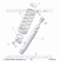 SUSPENSION, CHOQUE FRONTAL MOUNTING