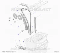 LA CADENA DE LEVAS AND TENSIONER