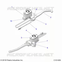 FRENO FRONTAL BRAKE LEVER AND MASTER CYLINDER