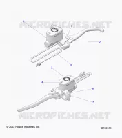 FRENO FRONTAL BRAKE LEVER AND MASTER CYLINDER