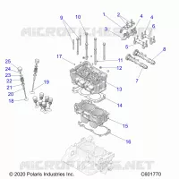 ENGINE, CYLINDER/CULATA ASM.
